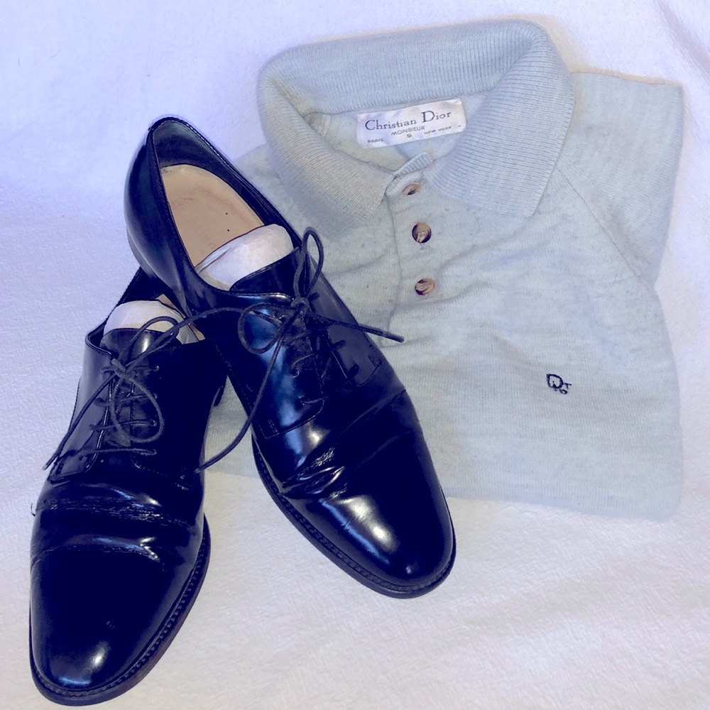 Bundle: Christian Dior Sweater & Dress Shoes